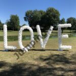 Ballonnen pilaar letters